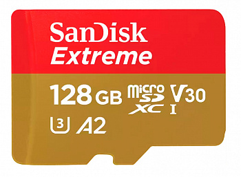 SanDisk Extreme 128GB microSDXC UHS-I (SDSQXAA-128G-GN6MN) SanDisk Extreme 128GB microSDXC UHS-I (SDSQXAA-128G-GN6MN)