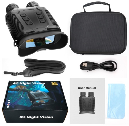 Suntek 4K Big Screen Full Color Night Vision Binocular NV3280