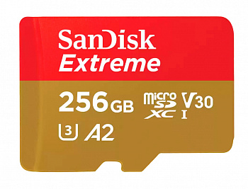 SanDisk Extreme 256GB microSDXC UHS-I (SDSQXAV-256G-GN6MN) SanDisk Extreme 256GB microSDXC UHS-I (SDSQXAV-256G-GN6MN)