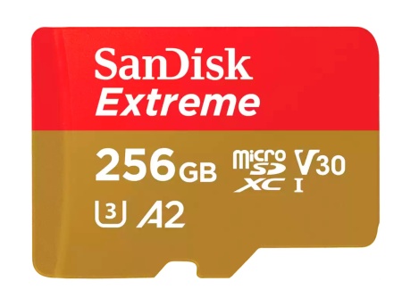 SanDisk Extreme 256GB microSDXC UHS-I (SDSQXAV-256G-GN6MN) SanDisk Extreme 256GB microSDXC UHS-I (SDSQXAV-256G-GN6MN)