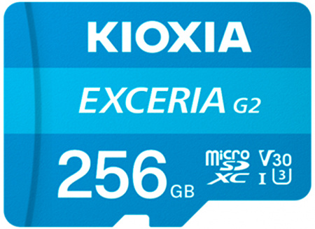KIOXIA EXCERIA G2 ExtremeSpeed microSDXC UHS-I 256 GB V30 U3 (LMEX2L256GC4) KIOXIA EXCERIA G2 ExtremeSpeed microSDXC UHS-I 256 GB V30 U3 (LMEX2L256GC4)