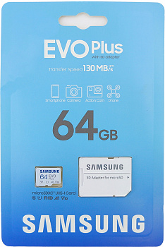 Samsung EVO Plus 64GB microSDXC UHS-I Card (MB-MC64KA/AM) Samsung EVO Plus 64GB microSDXC UHS-I Card (MB-MC64KA/AM)