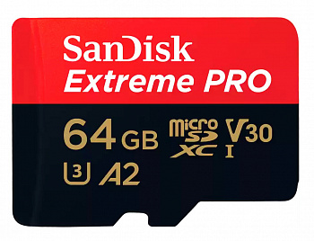 SanDisk Extreme Pro 64GB microSDXC UHS-I with Adapter (SDSQXCU-064G-GN6MA) SanDisk Extreme Pro 64GB microSDXC UHS-I with Adapter (SDSQXCU-064G-GN6MA)
