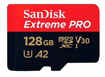 SanDisk Extreme Pro 128GB microSDXC UHS-I with Adapter (SDSQXCD-128G-GN6MA) SanDisk Extreme Pro 128GB microSDXC UHS-I with Adapter (SDSQXCD-128G-GN6MA)