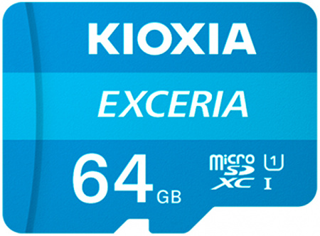 KIOXIA EXCERIA ExtremeSpeed microSDXC UHS-I 64 GB U1 (LMEX1L064GC4)